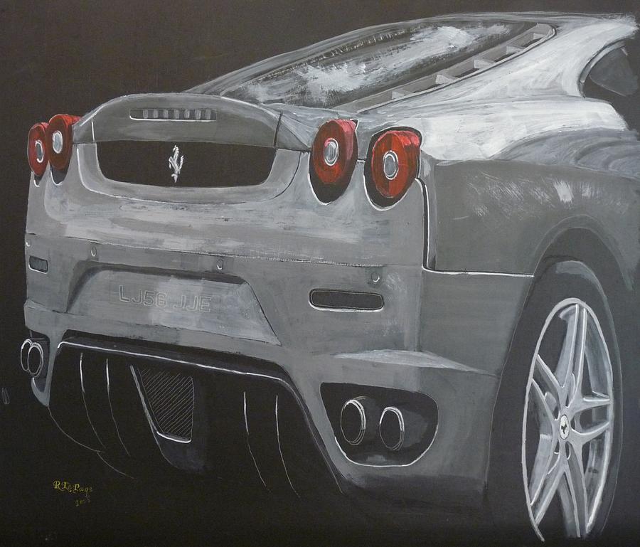 Rear Ferrari F430 Painting by Richard Le Page