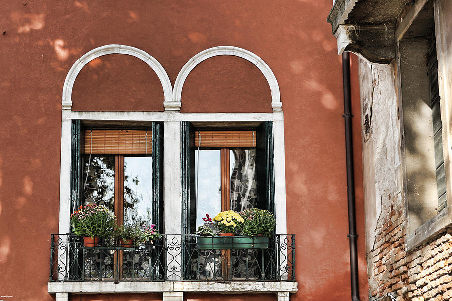 Rear windows Venice Italy Photograph by Tom Prendergast