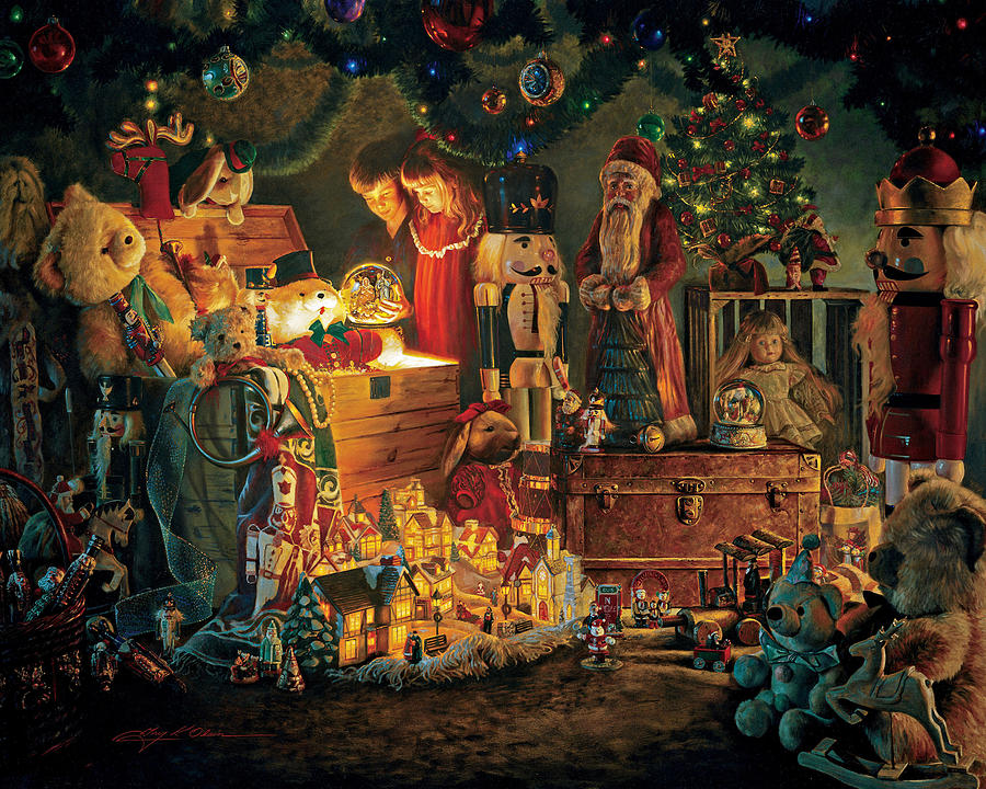 Santa Claus Painting - Reason for the Season by Greg Olsen