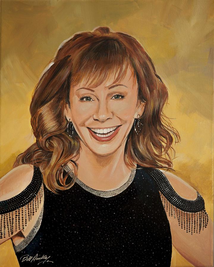 Reba McEntire Painting by Bill Dunkley