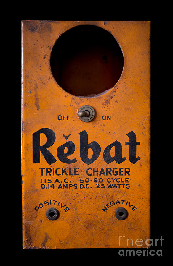 Rebat Vintage Automotive Battery Trickle Charger Photograph by Edward Fielding