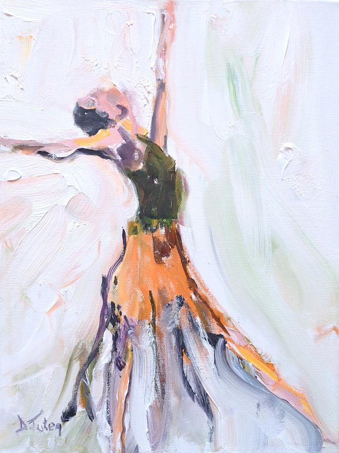Rebekahs Dance Series 1 Pose 1 Painting by Donna Tuten