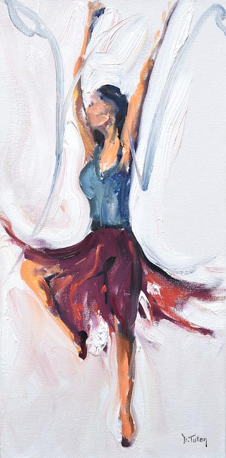 Rebekahs Dance Series 1 Pose 2 Painting by Donna Tuten