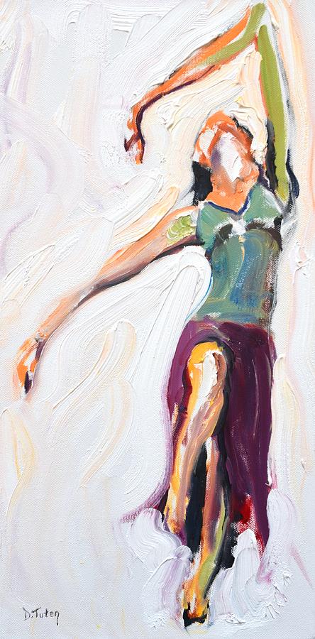 Rebekahs Dance Series 1 Pose 4 Painting by Donna Tuten