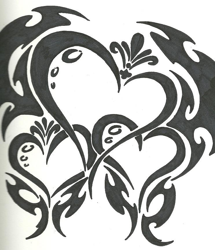 cool heart designs to draw