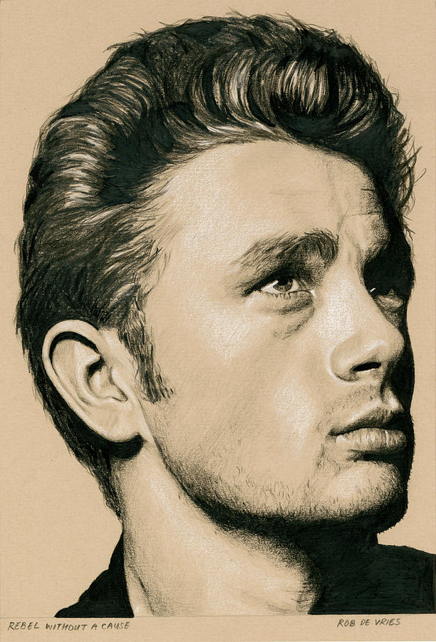 Rebel Without a Cause Drawing by Rob De Vries