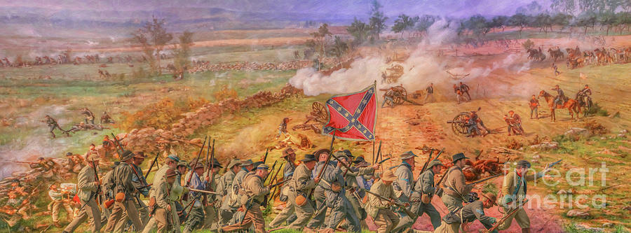 Rebel Yell Gettysburg Digital Art by Randy Steele