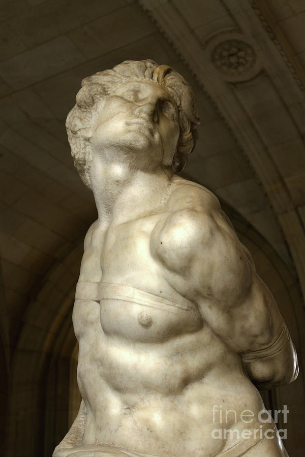 Michelangelo Photograph - Rebellious Slave by Michelangelo by Gregory Dyer