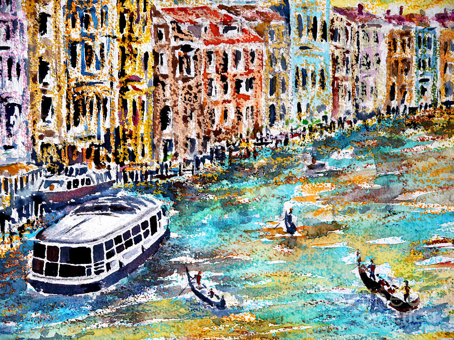Recalling Venice 01 Painting by Almo M