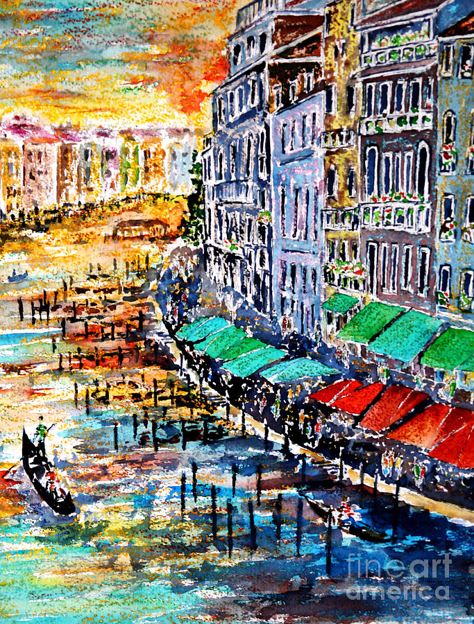 Recalling Venice 03 Painting by Almo M