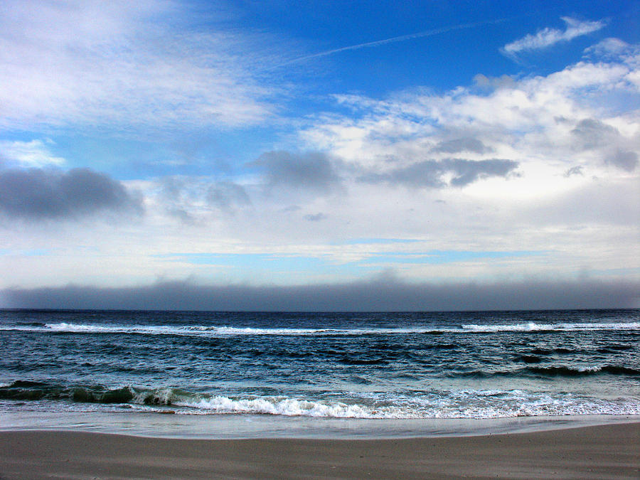 Beach Photograph - Receding Fog Seascape by Steve Karol