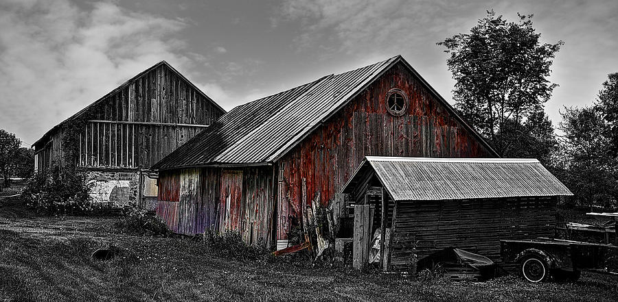 Reclaimed Old Barns Photograph by Deborah Klubertanz