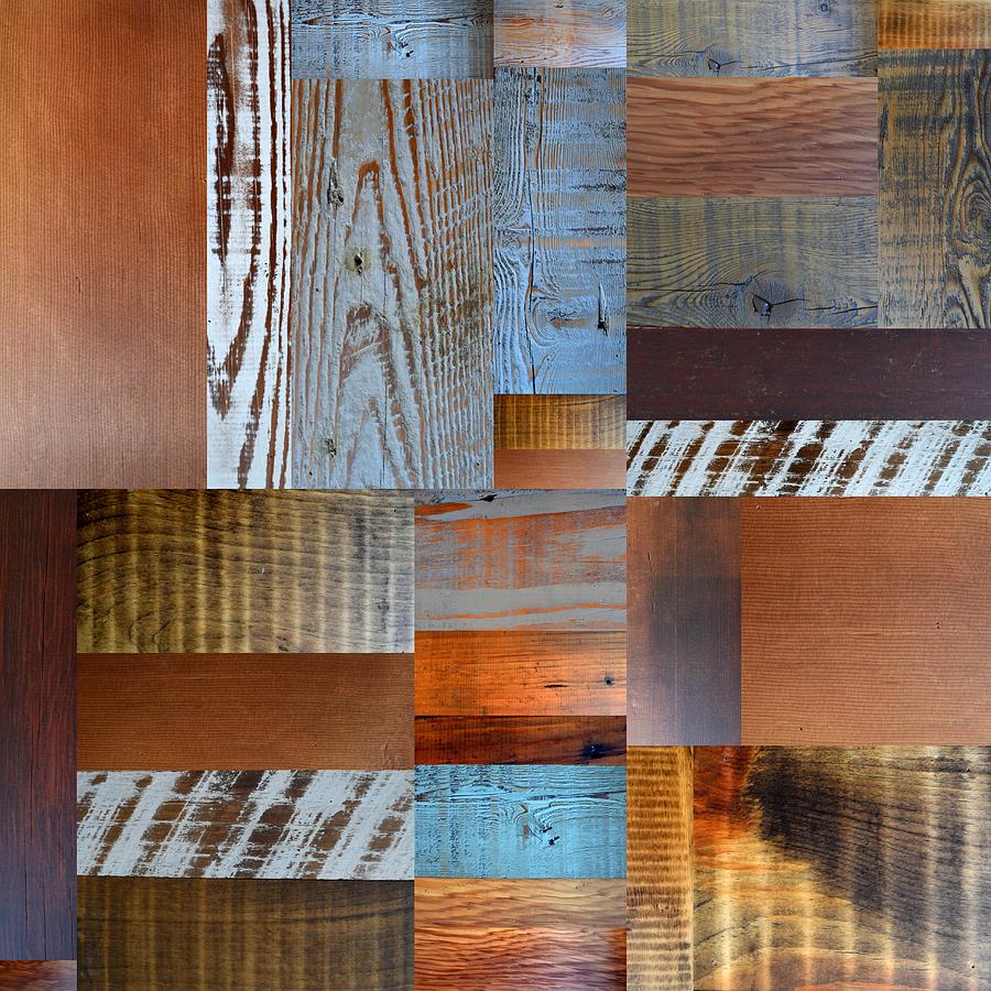 Reclaimed Wood Collage 1.0 Photograph by Michelle Calkins