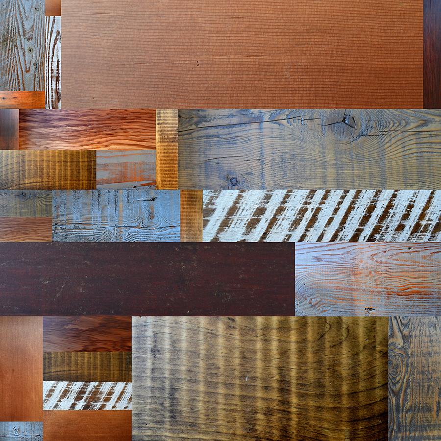 Reclaimed Wood Collage 3.0 Photograph by Michelle Calkins