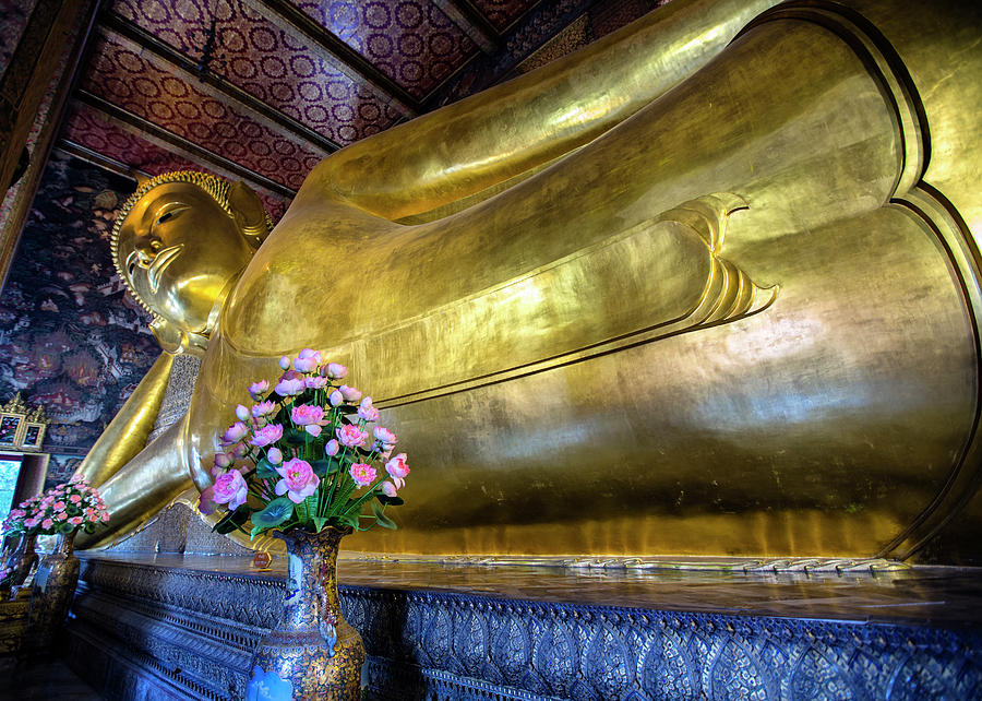Reclining Buddha - Bangkok Photograph by Stephen Stookey