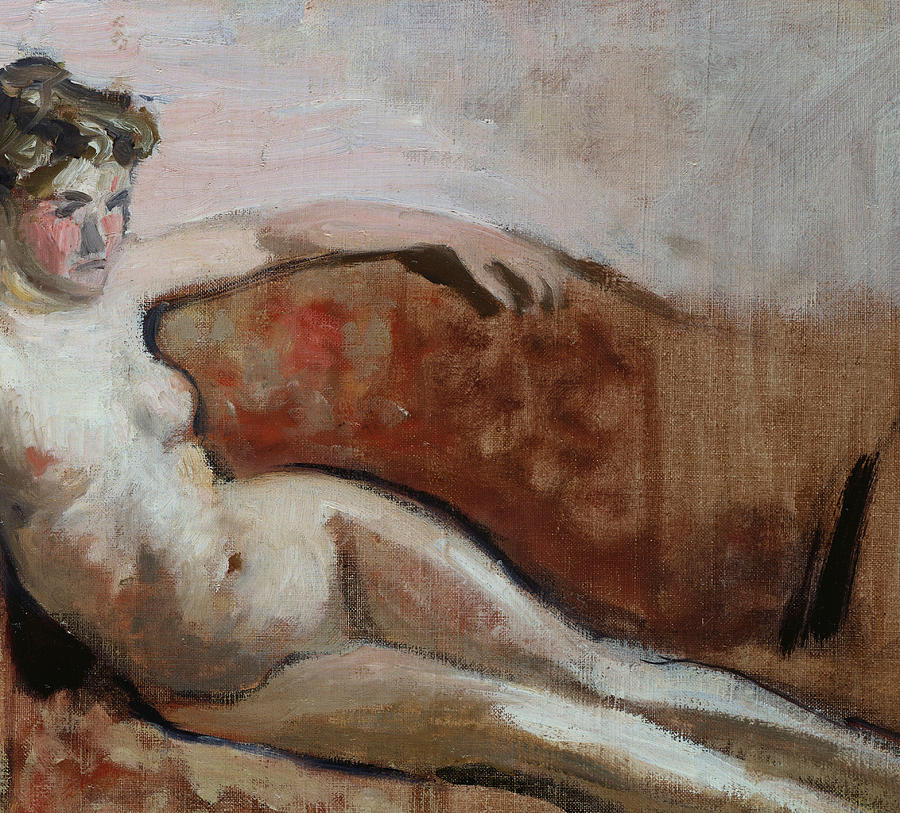 Nude Painting - Reclining Nude by Edouard Vuillard