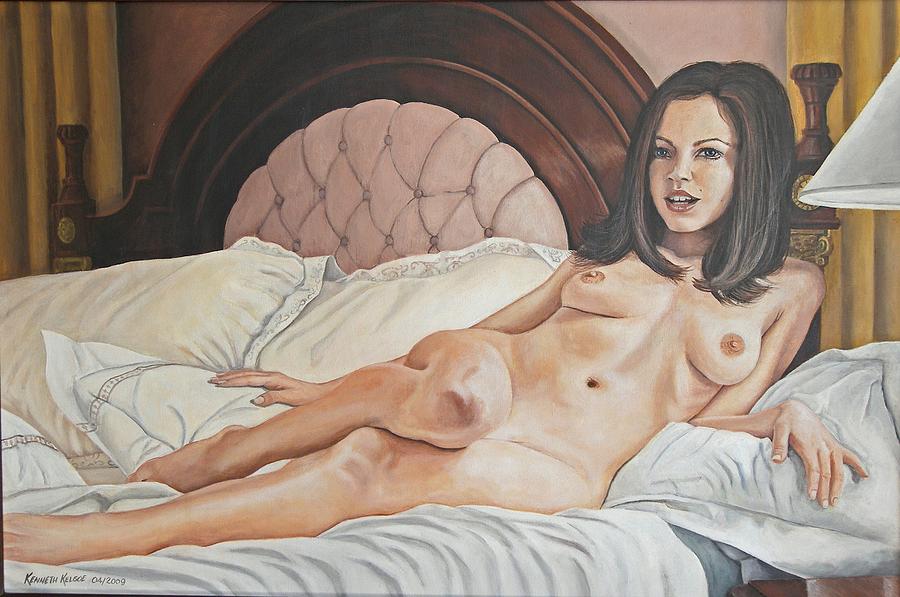 Nude Painting - Reclining Nude by Kenneth Kelsoe