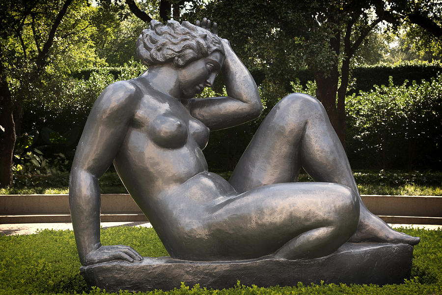 Fort Worth Photograph - Reclining Nude Sculpture  by Mountain Dreams