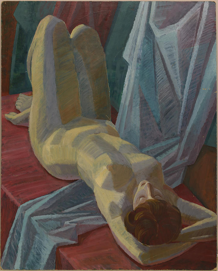 Reclining Nude Woman Painting by Igor Sakurov