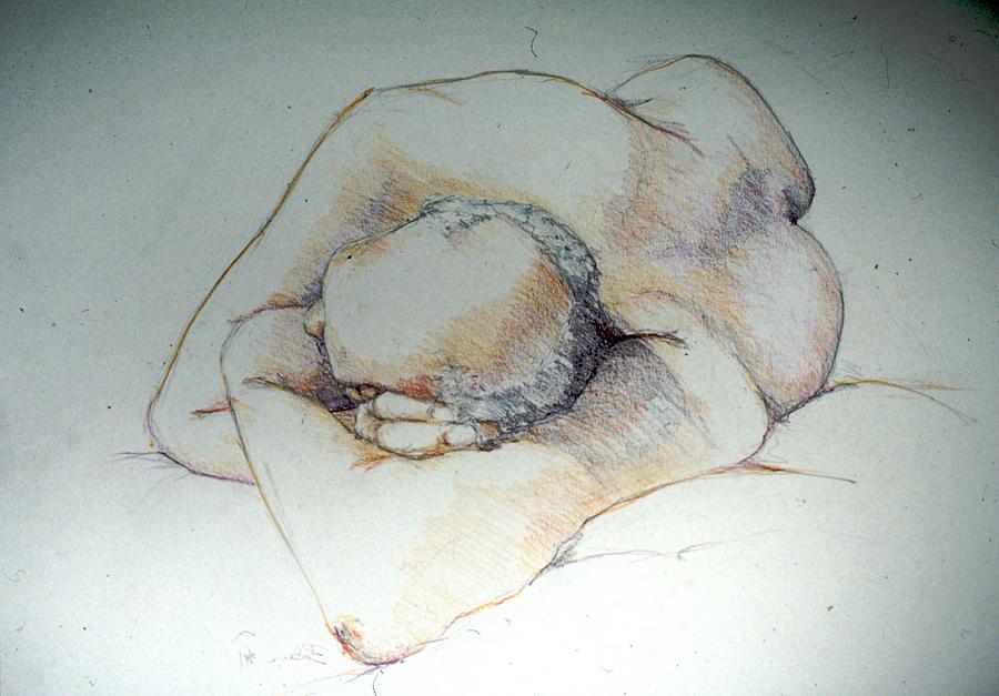 Reclining Study 3 Painting by Barbara Pease