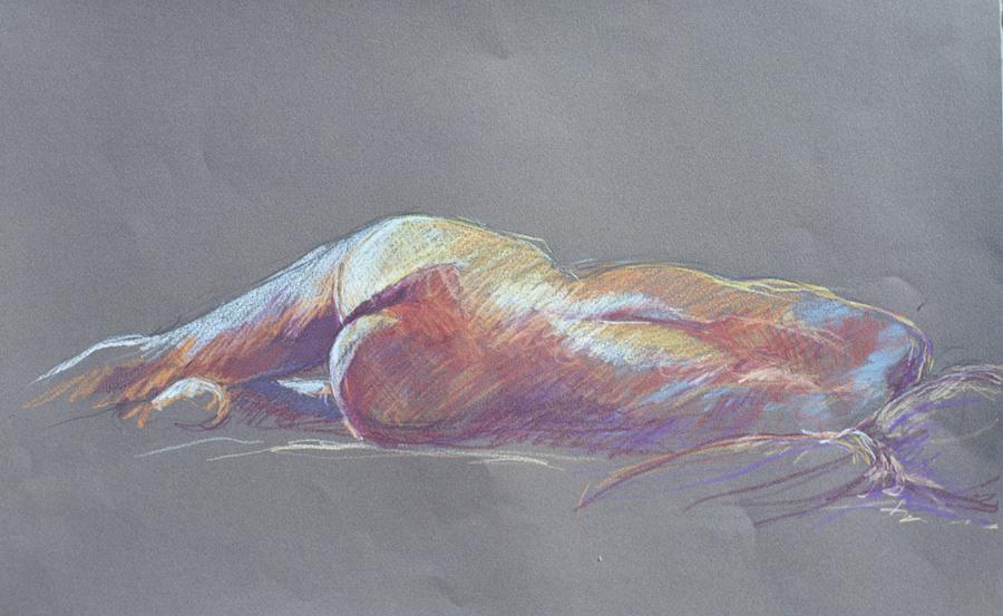 Reclining study 5 Painting by Barbara Pease