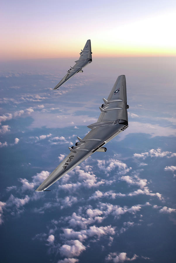 Reconnaissance Flying Wings Digital Art by Erik Simonsen