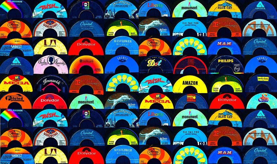 Record labels of the past Digital Art by David Lee Thompson
