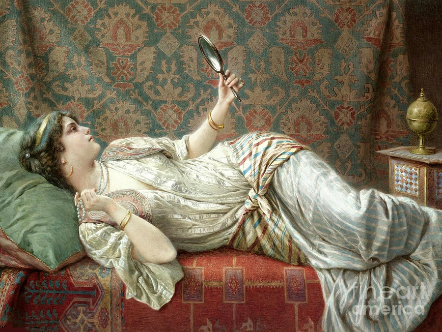 Recumbent female Painting by Thea Recuerdo