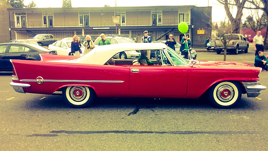 Red 1950s Chrysler 300 Photograph by Melissa Coffield