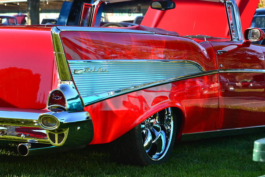 Red 57 Chevy Photograph by Dean Ferreira