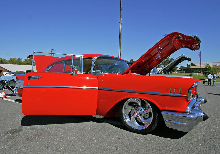 Red 57 Chevy Photograph by Joseph C Hinson