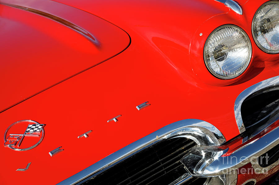 Red 62 Vette Photograph by Dennis Hedberg
