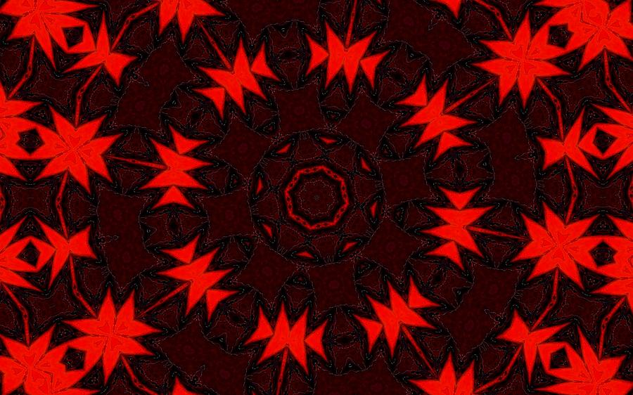 Red Abstract 031211 Digital Art by David Lane