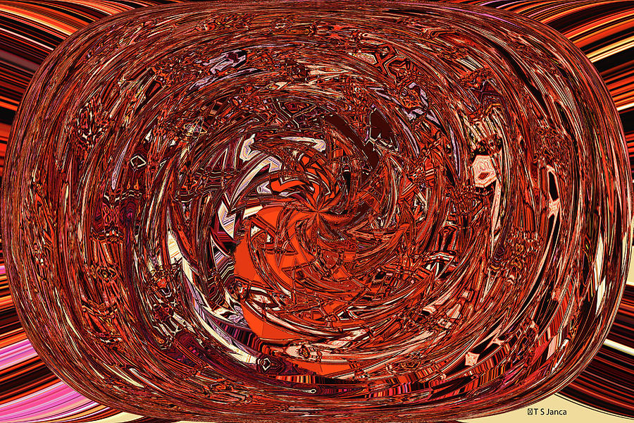 Red Abstract For The Obsessed #2 Digital Art by Tom Janca
