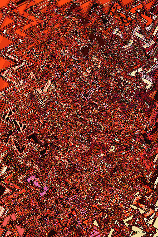 Red Abstract For The Obsessed Digital Art by Tom Janca