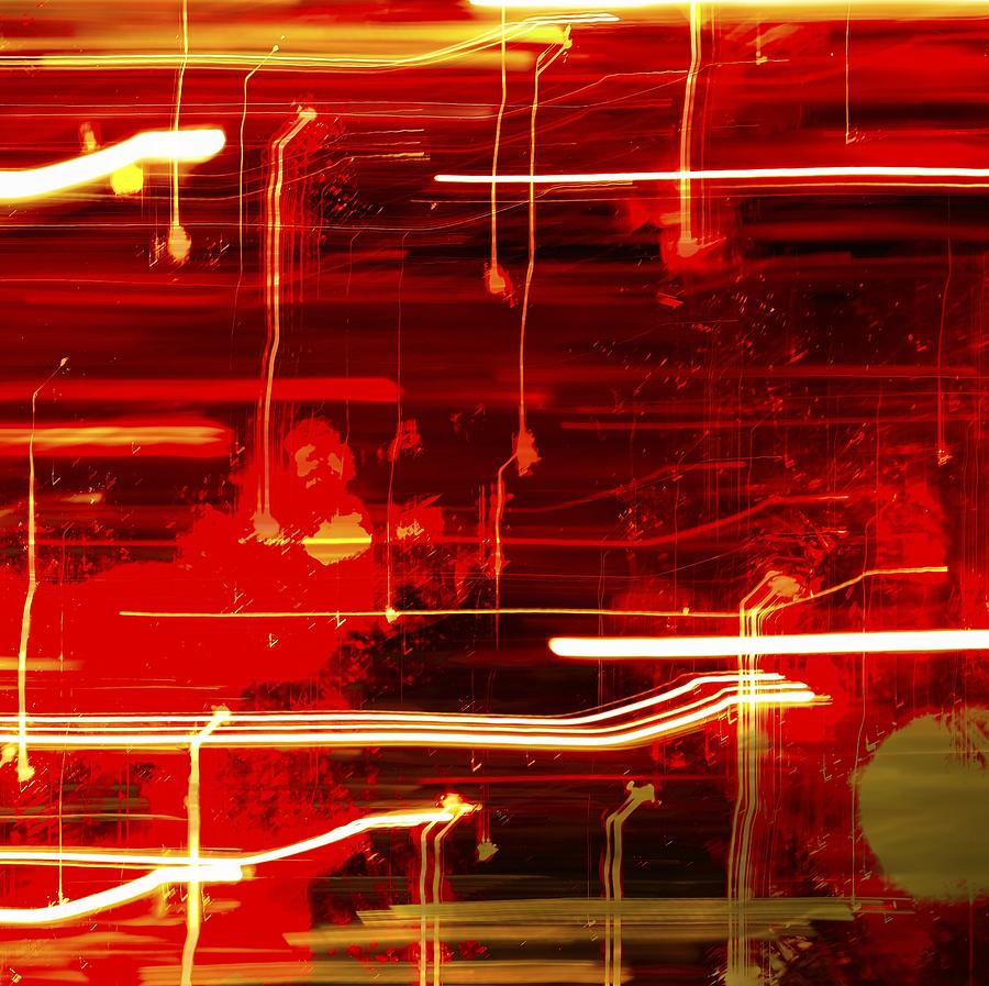 Red Abstract Photograph by Karen Jensen