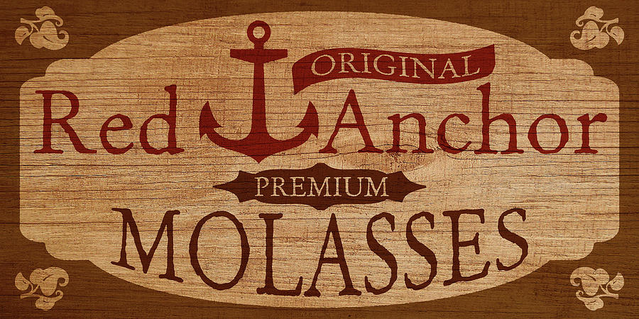 Red Anchor Molasses Digital Art by WB Johnston