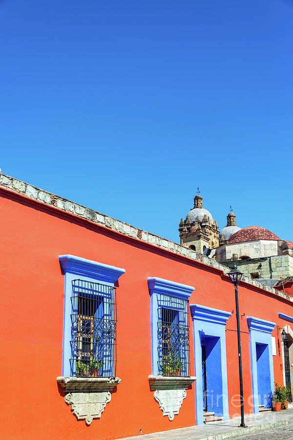 Red and Blue Colonial Architecture Photograph by Jess Kraft