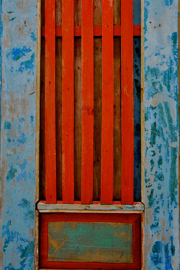 Red and blue door Photograph by Craig Perry-Ollila