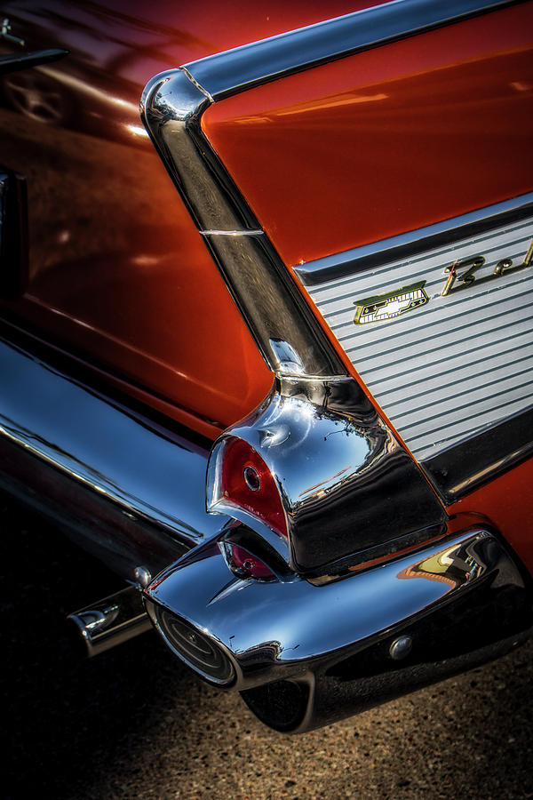 Red And Chrome Photograph by Mark David Gerson