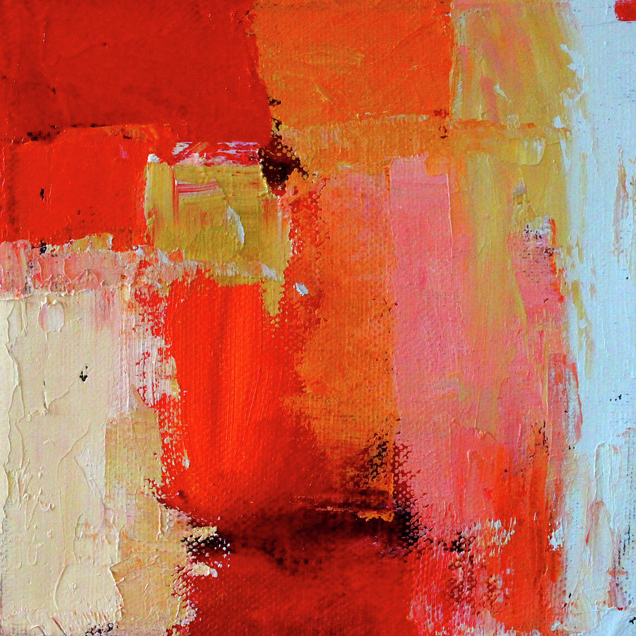 Red and Gold Painting by Nancy Merkle