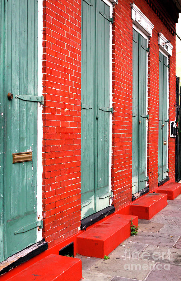 Red and Green in New Orleans Photograph by John Rizzuto