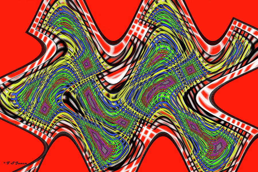 Red And Green Thing Digital Art by Tom Janca