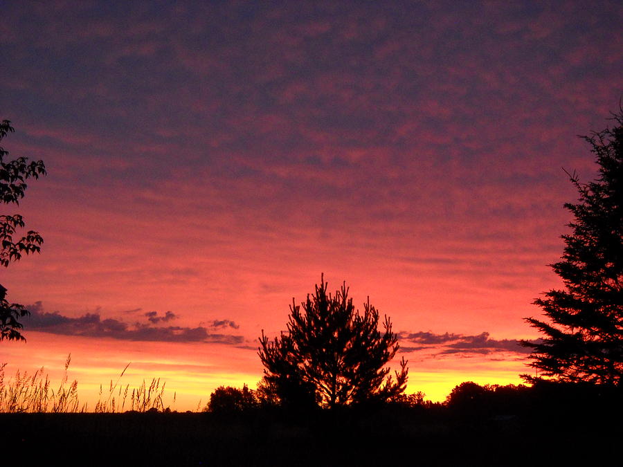 Red and Orange June Dawn Sky Photograph by Kent Lorentzen