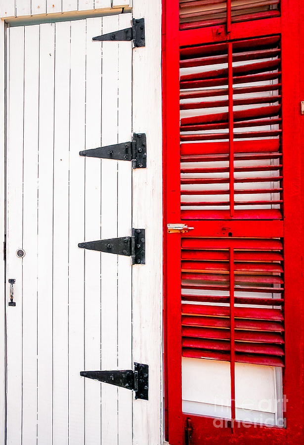 Red and White Entrance-NOLA Photograph by Kathleen K Parker