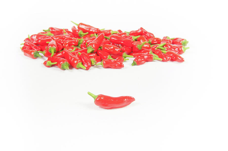 Red Apache Chillies ii Photograph by Helen Jackson