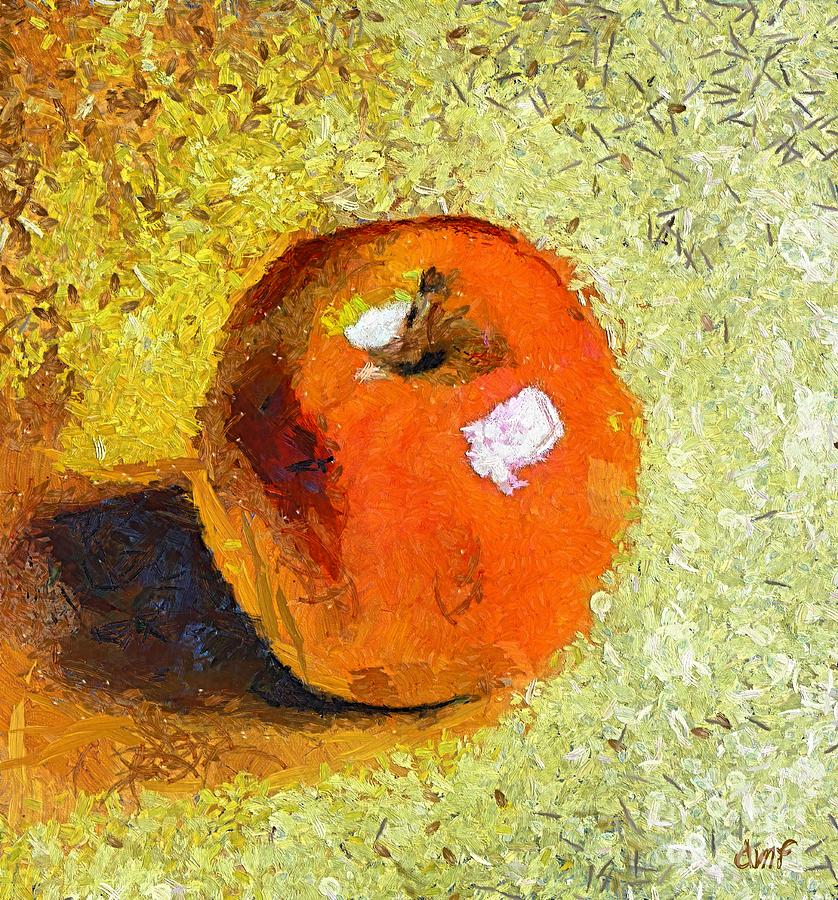 Red Apple Painting by Dragica  Micki Fortuna