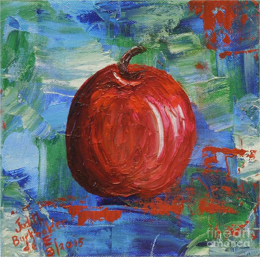 Red Apple Rhapsody-SOLD Painting by Judith Espinoza