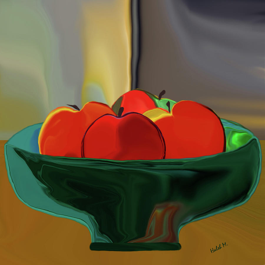 Red Apples Digital Art by Haleh Mahbod