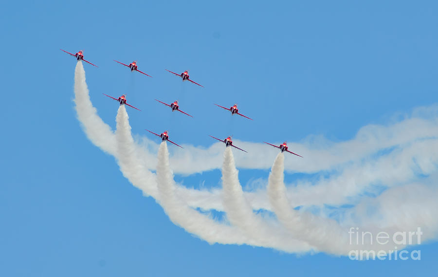 Red Arrows Photograph by Colin Rayner